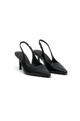Dasha Sling Back Heels - Black